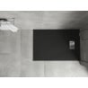 Mexen Hugo cadă dreptunghiulară SMC 90 x 70 cm, neagră, capac inox - 42707090-X
