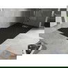 Mexen Hugo téglatest SMC 140 x 70 cm, fekete, inox burkolat - 42707014-X