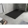 Mexen Hugo cadă dreptunghiulară SMC 150 x 70 cm, negru, capac inox - 42707015-X