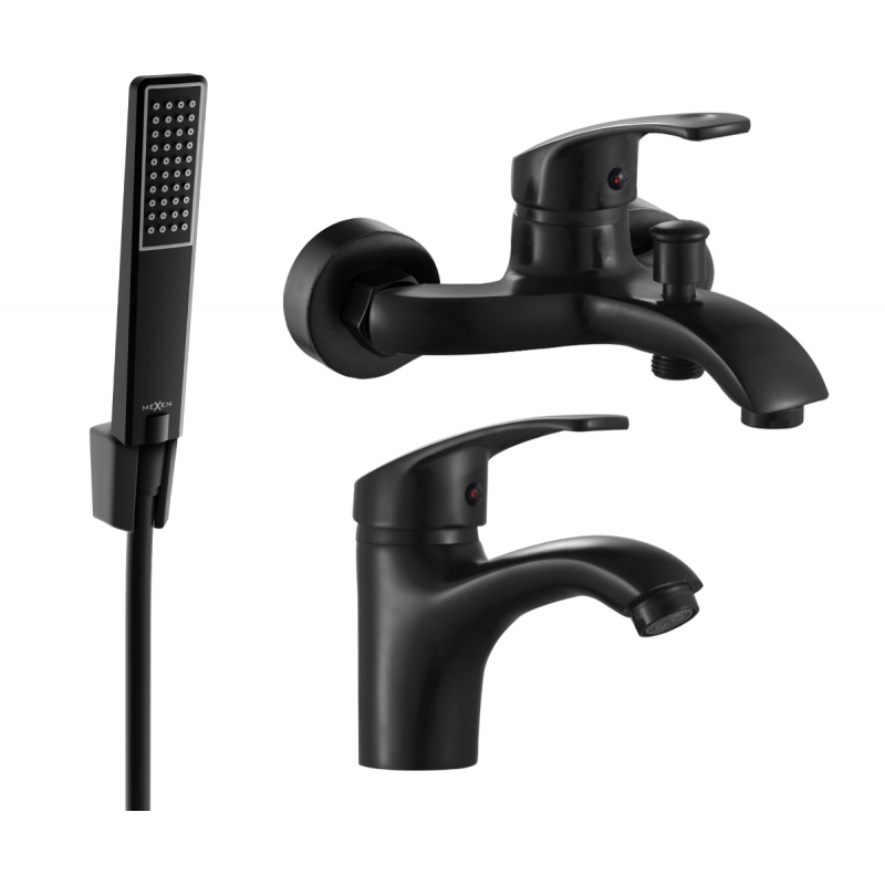 Mexen Fabia R72 set cadă, negru - 746503R72-70
