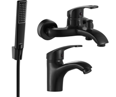 Mexen Fabia R72 fürdőkád készlet, fekete - 746503R72-70