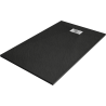 Mexen Hugo cada prost rectangular SMC 140 x 80 cm, negru, masca inox - 42708014-X