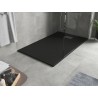 Mexen Hugo téglalap alakú zuhanytálca SMC 140 x 80 cm, fekete, inox burkolat - 42708014-X