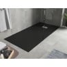 Mexen Hugo bazin prostern cu dimensiuni 170 x 80 cm, negru, capac inox - 42708017-X
