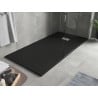 Mexen Hugo bazin prostern cu dimensiuni 170 x 80 cm, negru, capac inox - 42708017-X