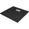 Mexen Hugo cabină de duș pătrată SMC 90 x 90 cm, negru, capac inox - 42709090-X