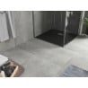 Mexen Hugo cabină de duș pătrată SMC 90 x 90 cm, negru, capac inox - 42709090-X