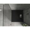 Mexen Hugo cabină de duș pătrată SMC 90 x 90 cm, negru, capac inox - 42709090-X