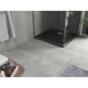 Mexen Hugo cabină de duș pătrată SMC 90 x 90 cm, negru, capac inox - 42709090-X