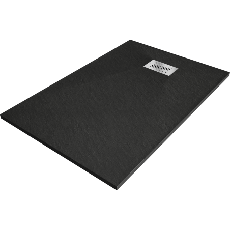 Mexen Hugo brodzik dreptunghiular SMC 120 x 90 cm, negru, mască inox - 42709012-X