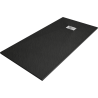 Mexen Hugo cabină de duș dreptunghiulară SMC 170 x 90 cm, negru, grilaj inox - 42709017-X