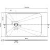 Mexen Hugo cabina de duș dreptunghiulară SMC 180 x 90 cm, negru, înveliș inox - 42709018-X