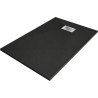 Mexen Hugo cabina de duș dreptunghiulară SMC 110 x 80 cm, negru, masca din inox - 42708011-X