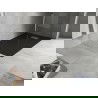 Mexen Hugo téglalap alakú zuhanytál SMC 110 x 90 cm, fekete, inox takaró - 42709011-X
