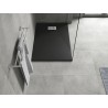 Mexen Hugo cadă de duș dreptunghiulară SMC 110 x 80 cm, negru, mască inox - 42708011-X