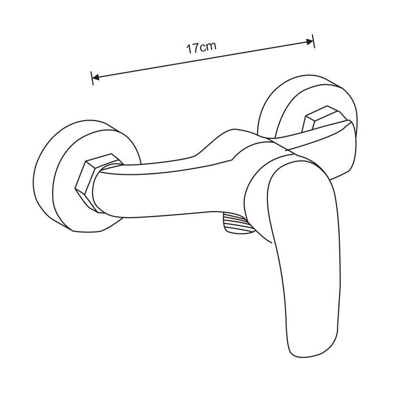 Mexen Fabia DB05 baterie de duș cu set de duș, crom - 74654DB05-00