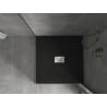 Mexen Hugo cadă de duș pătrată SMC 100 x 100 cm, negru, mascare inox - 42701010-X