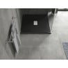 Mexen Hugo cadă de duș pătrată SMC 100 x 100 cm, negru, mascare inox - 42701010-X