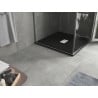 Mexen Hugo cadă de duș pătrată SMC 100 x 100 cm, negru, mascare inox - 42701010-X