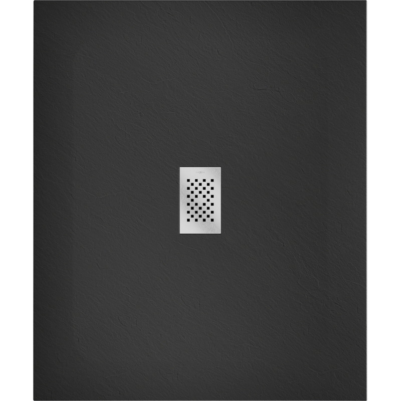 Mexen Hugo négyszögletes SMC zuhanytálca 120 x 100 cm, fekete, inox fedél - 42701012-X