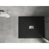 Cadă de duș Mexen Hugo dreptunghiulară SMC 130 x 100 cm, neagră, mască inox - 42701013-X