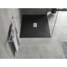 Mexen Hugo cadă de duș dreptunghiulară SMC 140 x 100 cm, negru, mască inox - 42701014-X