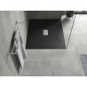 Mexen Hugo recea dreptunghiulară SMC 140 x 100 cm, negru, mască inox - 42701014-X