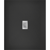 Mexen Hugo cadă de duș dreptunghiulară SMC 140 x 100 cm, negru, mască inox - 42701014-X
