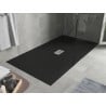 Mexen Hugo téglatest zuhanytál SMC 150 x 100 cm, fekete, inox takaró - 42701015-X
