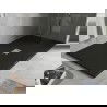 Mexen Hugo téglalap alakú SMC 160 x 100 cm, fekete, inox burkolat - 42701016-X