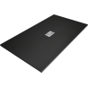 Mexen Hugo brodzik dreptunghiular SMC 170 x 100 cm, negru, mascare inox - 42701017-X