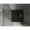 Mexen Hugo cabină de duș pătrată SMC 90 x 90 cm, neagră, capac auriu - 42709090-G
