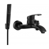 Mexen Fabia Baterie de cadă R72 cu set de duș, neagră - 74653R72-70