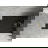 Mexen Hugo téglalap alakú SMC 130 x 70 cm, fekete, arany burkolat - 42707013-G