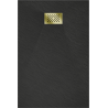 Mexen Hugo cadaș rectangular SMC 90 x 70 cm, negru, capac auriu - 42707090-G