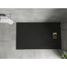 Mexen Hugo brodzik dreptunghiular SMC 150 x 70 cm, negru, mascator auriu - 42707015-G