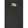 Mexen Hugo duș cu fundă rectangulară SMC 130 x 80 cm, negru, mască aurie - 42708013-G