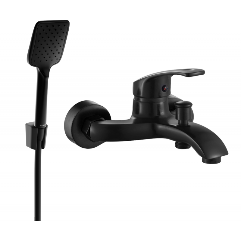 Mexen Fabia R62 baterie cadă cu set de duș, negru - 74653R62-70