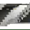 Mexen Hugo cadafă prostă cu design dreptunghiular SMC 180 x 80 cm, negru, capac aurit - 42708018-G