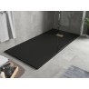 Mexen Hugo téglalap alakú SMC zuhanytálca 180 x 80 cm, fekete, arany fedőlap - 42708018-G