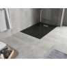 Mexen Hugo cadaș dreptunghiular SMC 120 x 90 cm, negru, mască aurie - 42709012-G