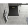 Mexen Hugo recee de duș dreptunghiular SMC 120 x 90 cm, negru, mascare aurie - 42709012-G