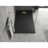 Mexen Hugo cabina de duș dreptunghiulară SMC 140 x 90 cm, negru, mascare aurie - 42709014-G