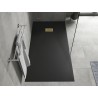 Mexen Hugo cadă de duș dreptunghiulară SMC 180 x 90 cm, negru, mascare aurie - 42709018-G