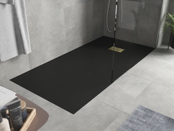 Mexen Hugo baie rectangulară SMC 170 x 90 cm, negru, capac auriu - 42709017-G
