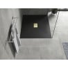 Mexen Hugo brodzik dreptunghiular SMC 120 x 100 cm, negru, mască aurie - 42701012-G