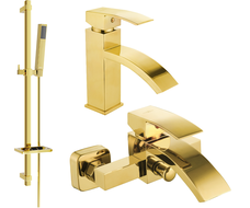 Mexen Libra DQ77 set cadă, Aurie - 745103DQ77-50
