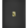 Mexen Hugo cadă de duș dreptunghiulară SMC 130 x 100 cm, negru, masca aurie - 42701013-G