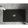 Mexen Hugo téglalap alakú SMC zuhanytálca 170 x 100 cm, fekete, arany borítással - 42701017-G