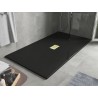 Mexen Hugo téglalap alakú SMC zuhanytálca 170 x 100 cm, fekete, arany borítással - 42701017-G